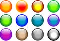 Buttons set Royalty Free Stock Photo