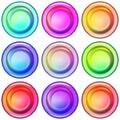 Buttons, Set Royalty Free Stock Photo