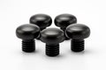 Butyl Rubber Stoppers on white background