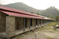 restored historical buxa fort police guard barrack Royalty Free Stock Photo