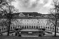 Buxton Crescent in Black & White Royalty Free Stock Photo