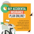 Buy accidental insurance plan online, promo banner