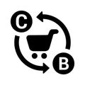 Buy, buysell, purchase icon. Glyph style vector EPS