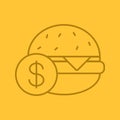 Buy hamburger color linear icon