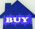 Buy House Shows Investment In Residential Home