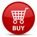 Buy special red round button Royalty Free Stock Photo