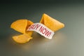 Buy now fortune cookie Royalty Free Stock Photo