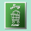 Buy now icon. Shopping design ivector illustration Royalty Free Stock Photo