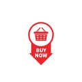 buy now sticker design. buy now button icon design Royalty Free Stock Photo