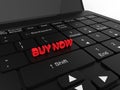 Buy now on top of laptop keyboard