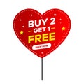 Buy 2 Get 1 Free - Limited Time Offer! Royalty Free Stock Photo