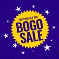 buy one get one bogo sale modern banner design