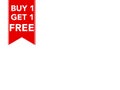 Buy one get one free promotional sale label for business