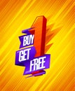 Buy one - get one free sale banner