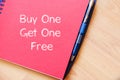 Buy one get one free write on notebook