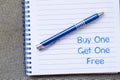 Buy one get one free write on notebook