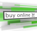 Buy Online Bar - Website Shopping Cart Royalty Free Stock Photo