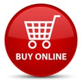 Buy online special red round button Royalty Free Stock Photo