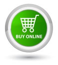 Buy online prime green round button Royalty Free Stock Photo