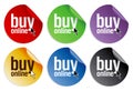 Buy online stickers Royalty Free Stock Photo