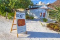 Buy pizza at caribbean coast and beach panorama Tulum Mexico Royalty Free Stock Photo