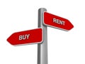 Buy Rent Choice Royalty Free Stock Photo