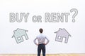 Buy or rent concept, real estate question