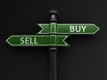 Buy and Sell pointers on signpost