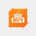 Buy sign icon. Online buying cart button. Royalty Free Stock Photo