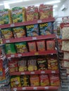 Buy snacks on minimarket