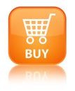 Buy special orange square button Royalty Free Stock Photo