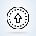 Buy Upgrade Ecommerce. line art Simple vector modern icon design illustration