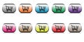 Buy web buttons set Royalty Free Stock Photo