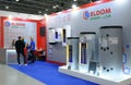 Buyer and sales managers discuss boilers made by Eldom Green Line presented on stand