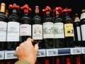 Buying Chateau La Tour Carnet Wine Royalty Free Stock Photo