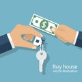 Buying house concept. Royalty Free Stock Photo