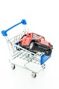 buying new red car Royalty Free Stock Photo