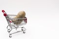 Buying a potatoes from supermarket, Potato in shopping cart