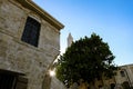 Buyuk Cami Mosque in Larnaca against blue sky