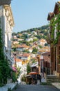 Buyukada Island street view. Buyukada is one of the Princes Islands on Marmara Sea.