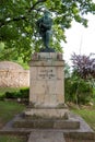 Buzau, Romania - June 29, 2019: Firsts World War Heroes Monument in Sarata Monteoru, Buzau, Romania