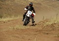 Buzuluk, Russia - July 21, 2012: cross Country. Unknown male athlete participates in the race for motocycle.