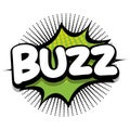 buzz Comic book explosion bubble vector illustration