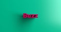 Buzz - 3D rendered colorful headline illustration