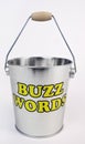 Buzz Words Silver Bucket Royalty Free Stock Photo