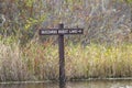 Buzzards Roose Lake sign, Okefenokee Swamp National Wildlife Refuge, Georgia