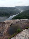 Buzzed Rock overlook Big South fork Royalty Free Stock Photo