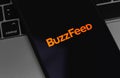 BuzzFeed logo on the screen smartphone