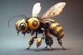 Buzzing with Creativity: An Adorable Robotic Bee Character Desig
