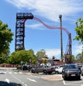 Buzzsaw and Tower of Horror ride attractions at Dreamworld park